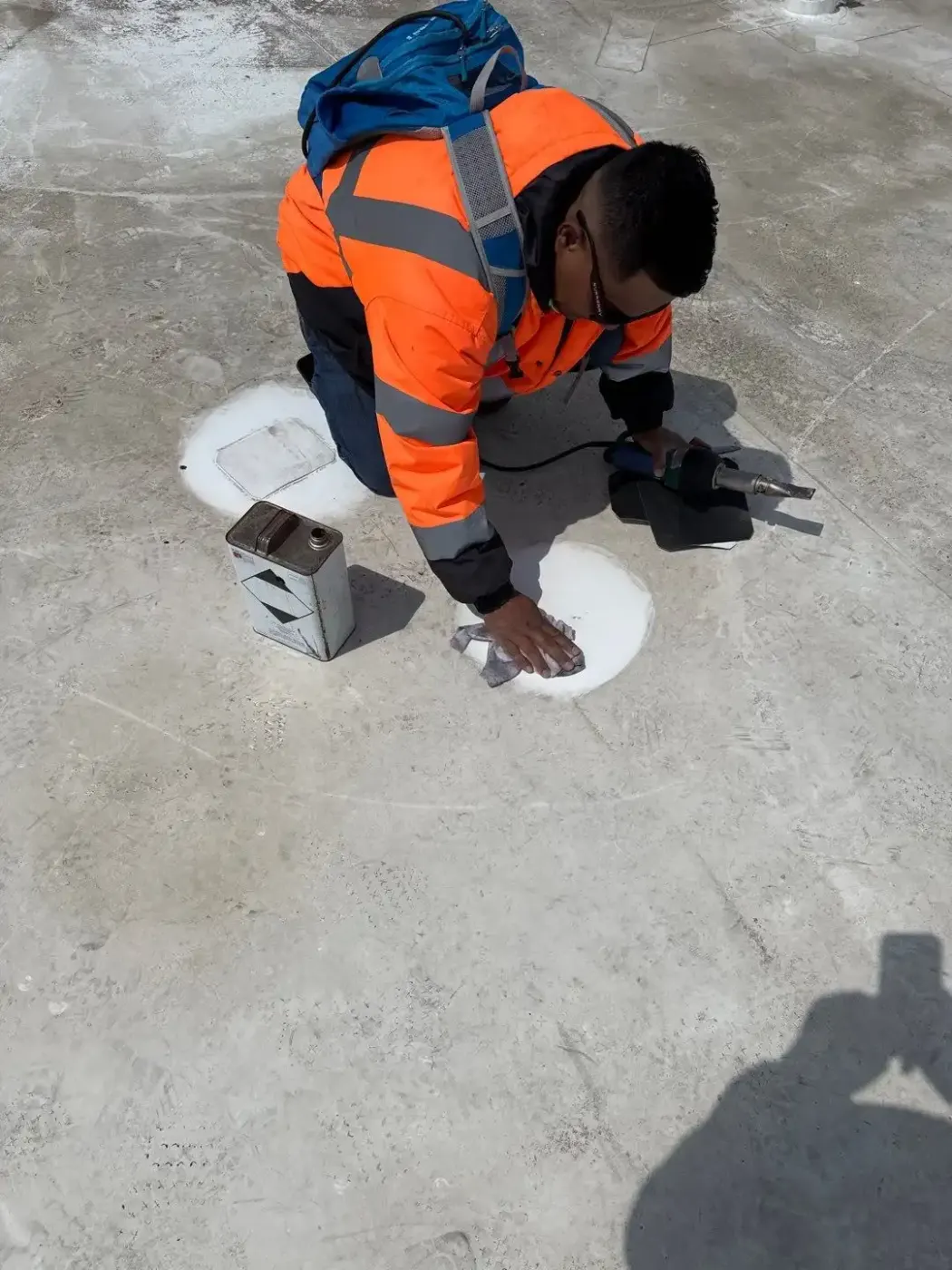 Commercial roof inspection documented in Spencer